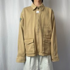 画像2: 90's POLO Ralph Lauren パッチ付きコットンツイルジャケット XL (2)