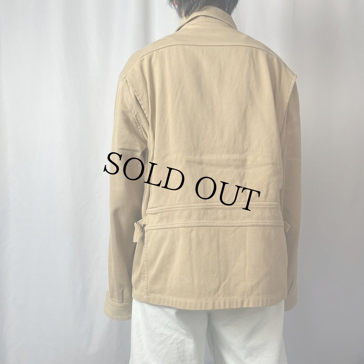 画像3: 90's POLO Ralph Lauren パッチ付きコットンツイルジャケット XL (3)