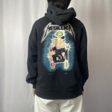 画像4: 90's METALLICA USA製 ロックバンド スウェットフーディー BLACK (4)