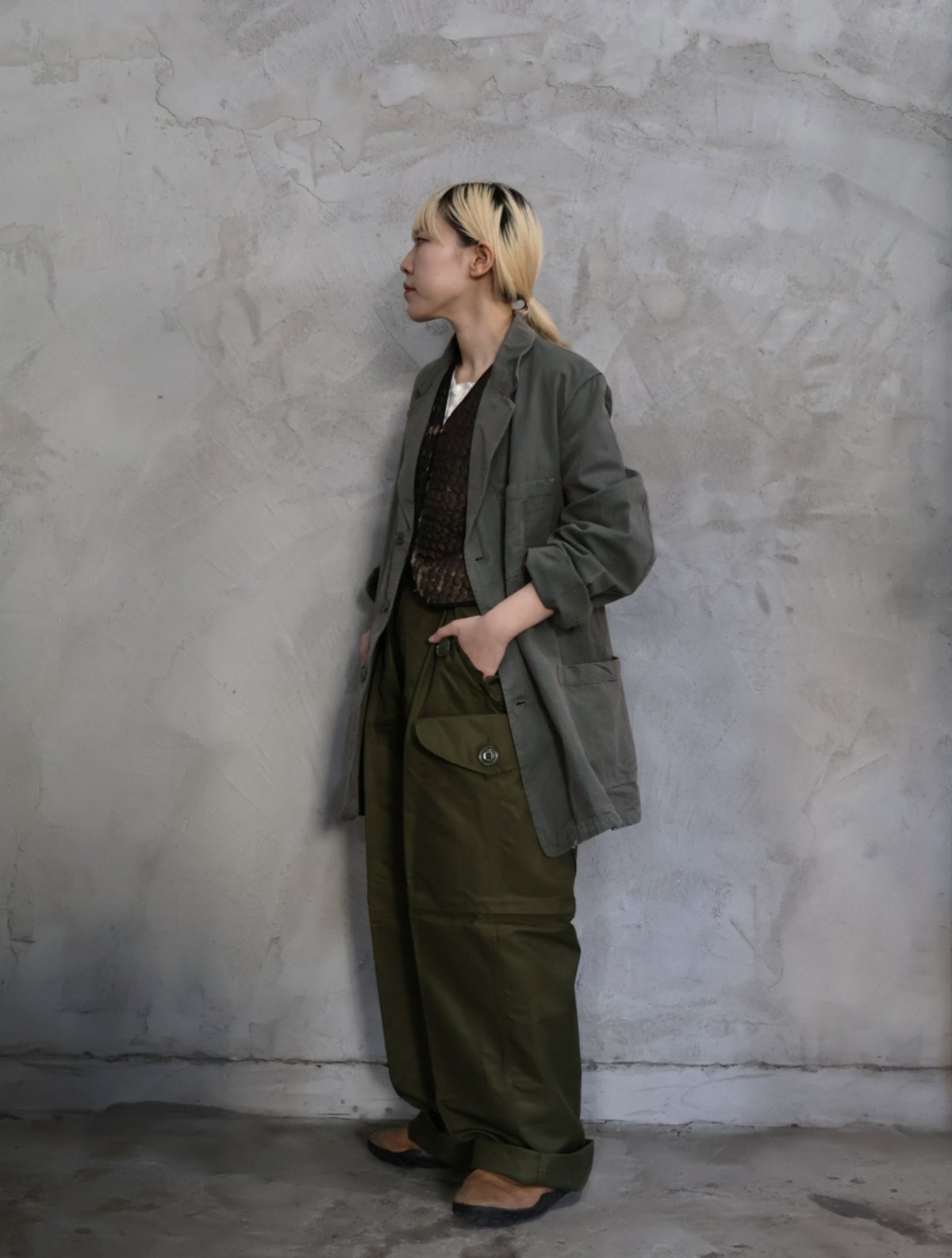 画像2: 80's CANADIAN ARMY ウィンドオーバーパンツ REGULAR-SMALL DEADSTOCK (2)