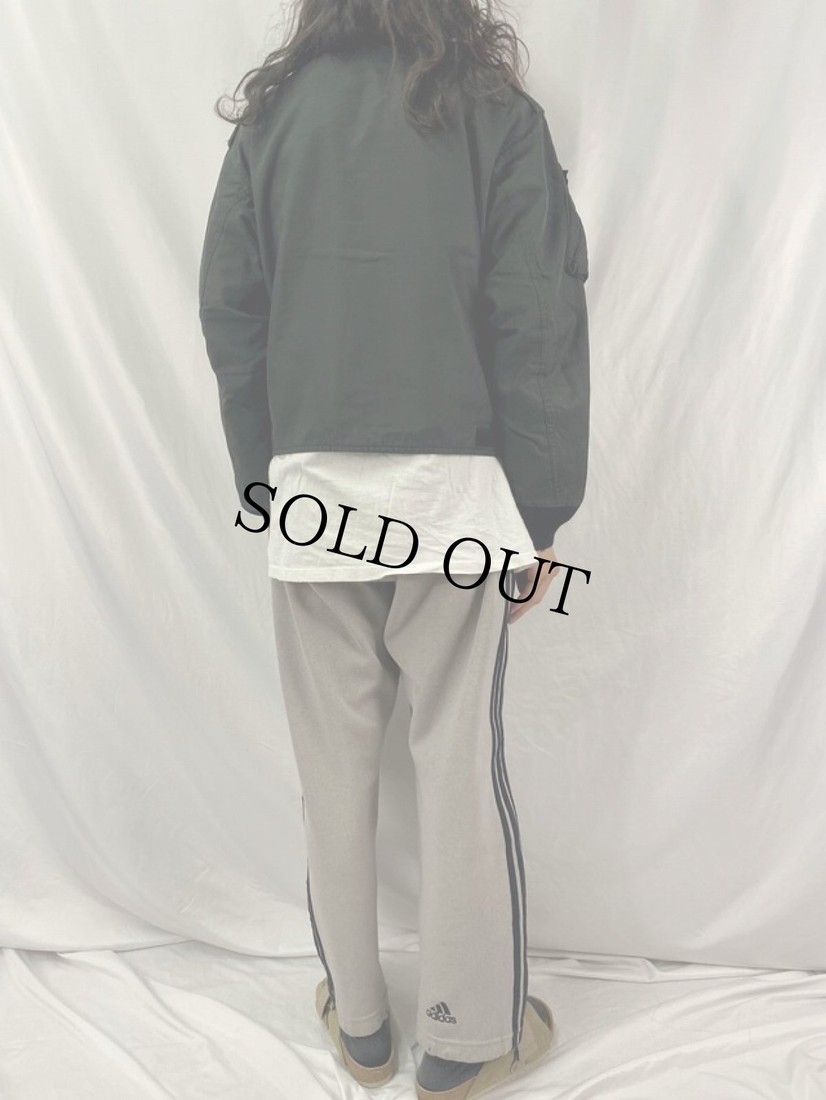 画像2: 80's ROYAL CANADIAN AIR FORCE フライトジャケット "CAF GREEN" SIZE6640 (2)