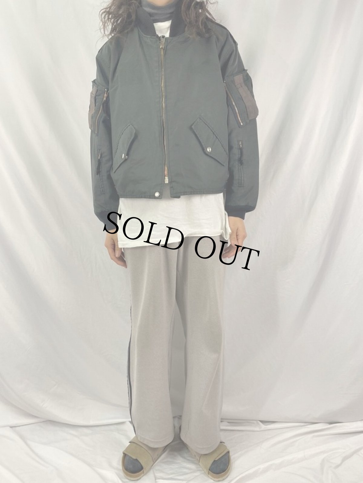 画像4: 80's ROYAL CANADIAN AIR FORCE フライトジャケット "CAF GREEN" SIZE6640 (4)