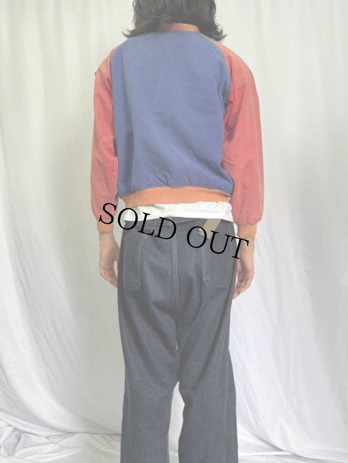 画像4: 40's JR. TRI-STATE BLADE CHAMPS ツートーン コットンボタンスタジャン (4)