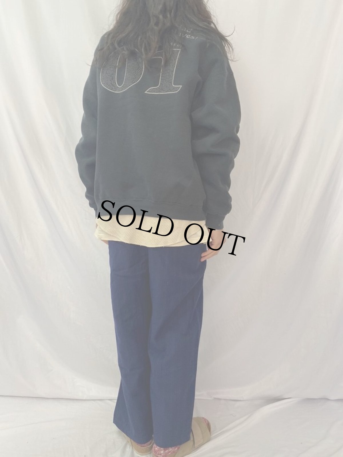 画像4: 90's Lee ULTRAWEIGHT USA製 砂時計プリントスウェット XL (4)