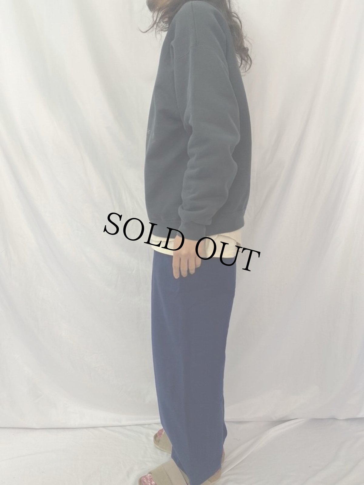 画像3: 90's Lee ULTRAWEIGHT USA製 砂時計プリントスウェット XL (3)