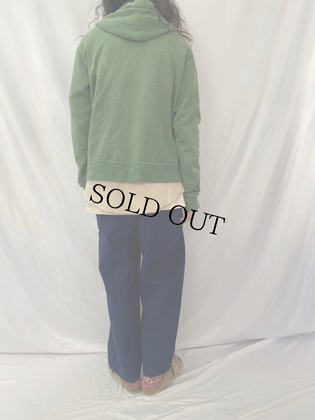 画像4: POLO Ralph Lauren ロゴ刺繍 スウェットジップパーカー M (4)