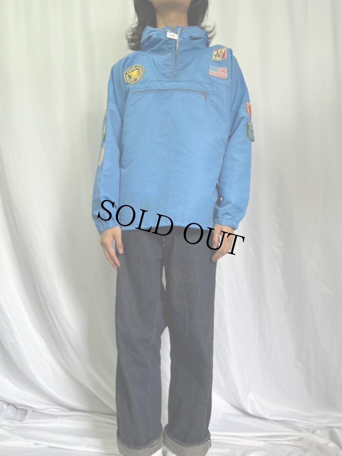 画像2: 60〜70's Blizzard Cloth by SunValley パッチ付き ナイロンアノラックパーカー (2)