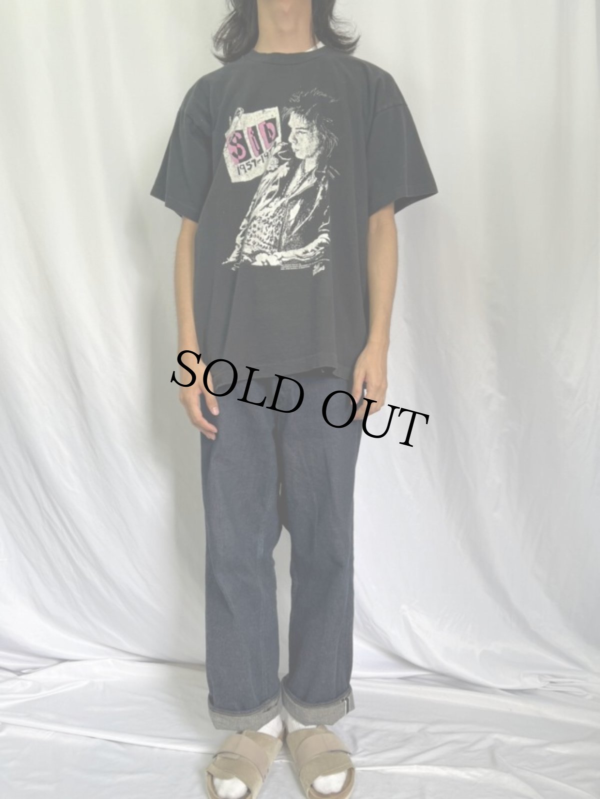 画像2: 90's Sex Pistols "SID VICIOUS" USA製 パンクロックバンドTシャツ XL (2)