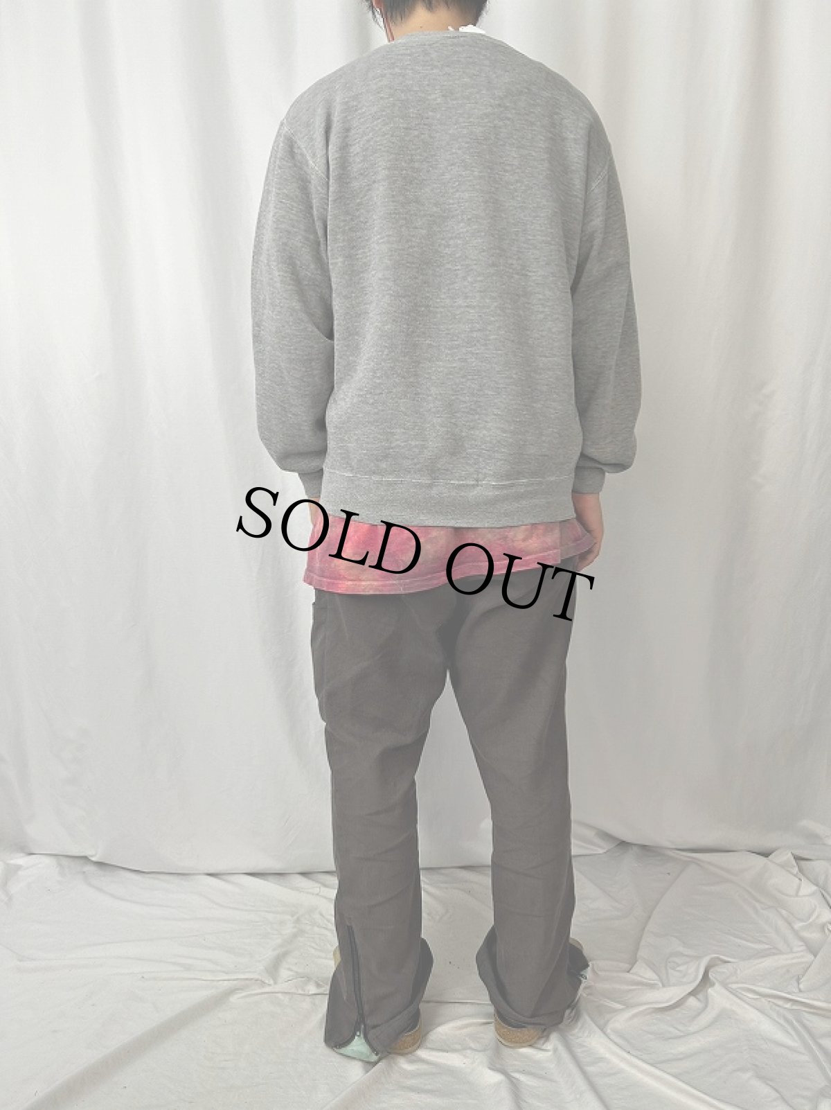 画像4: 90's USA製 "ALASKAN HAPPY BEARS" くまプリントスウェット XL (4)