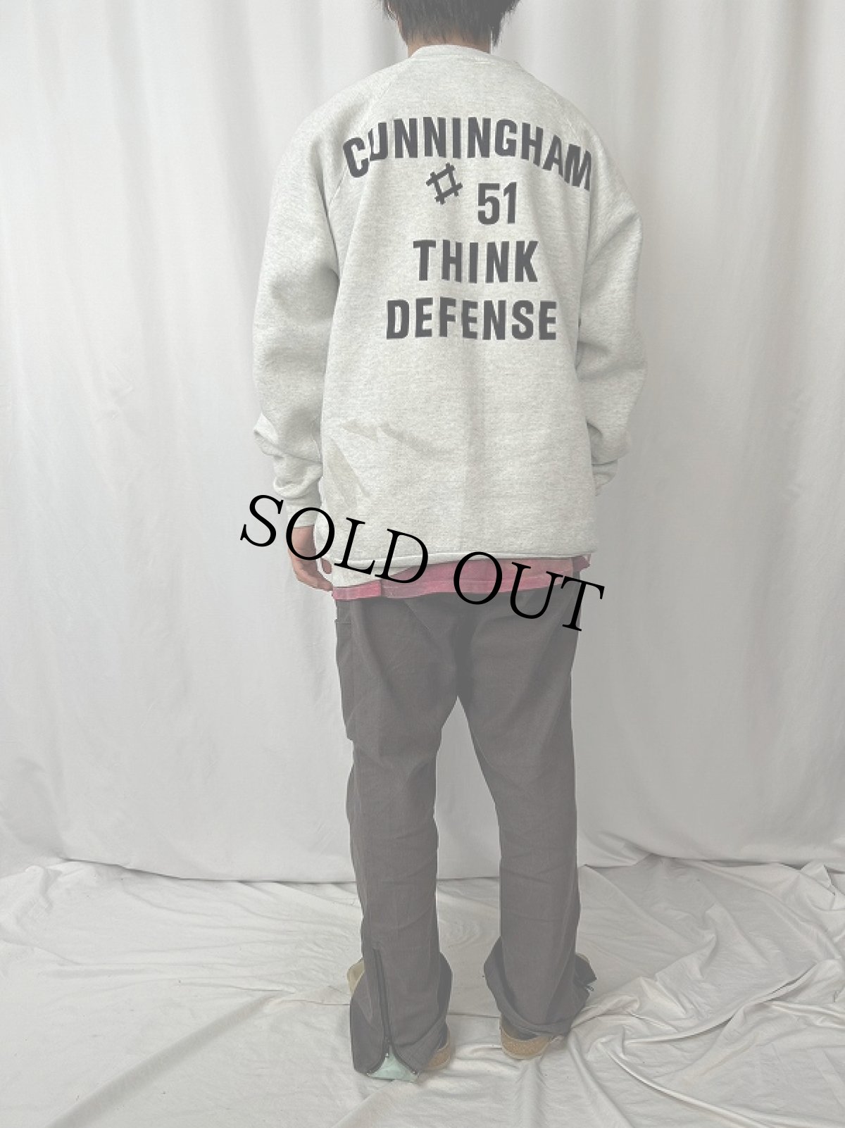 画像4: 90's USA製 "PINE RIVER BASKETBALL" フロッキープリントスウェット XXL (4)