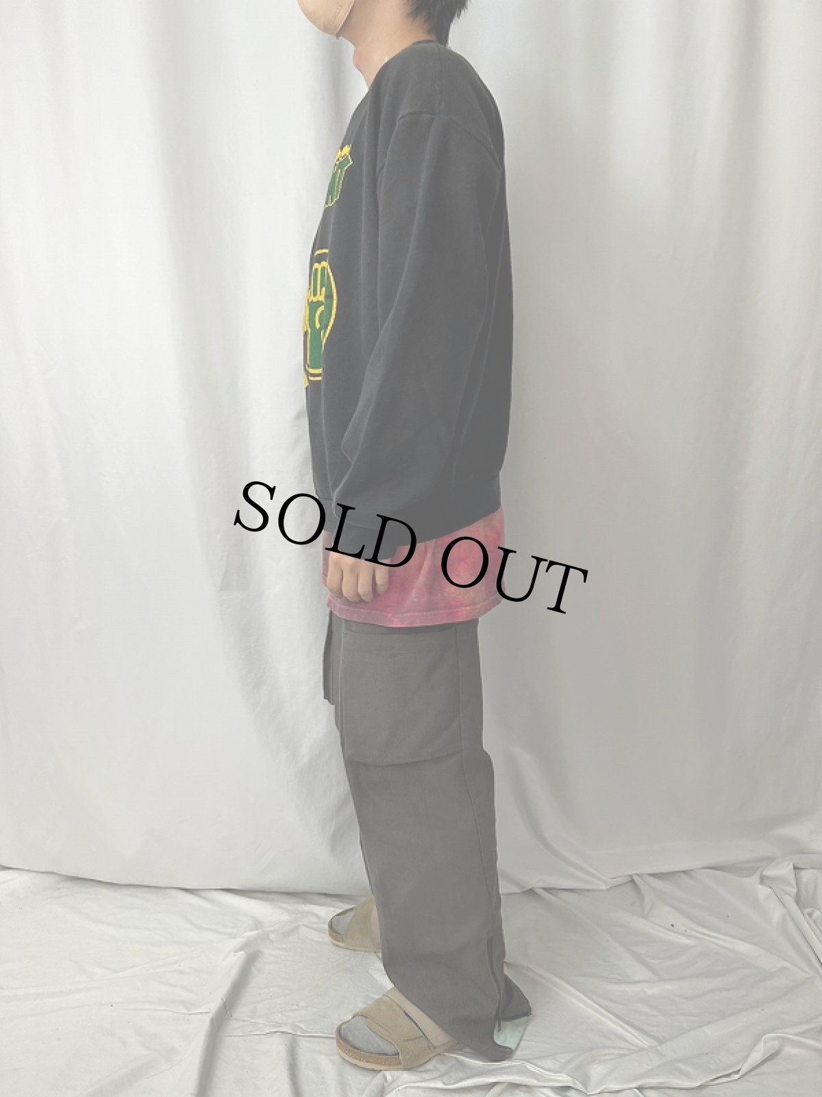 画像3: 80〜90's Public Enemy USA製 "DO THE RIGHT THING FIGHT THE POWER" HIPHOPスウェット BLACK XL (3)