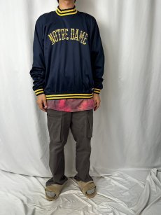 画像2: 90's Champion USA製 "NOTRE DAME" モックネック プルオーバー XL (2)