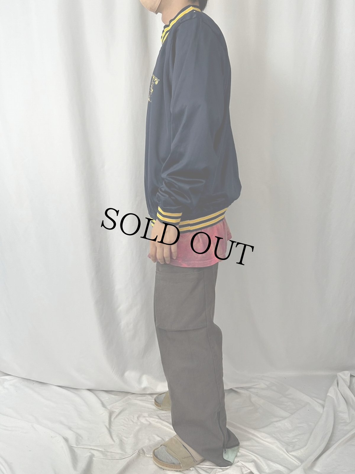 画像3: 90's Champion USA製 "NOTRE DAME" モックネック プルオーバー XL (3)