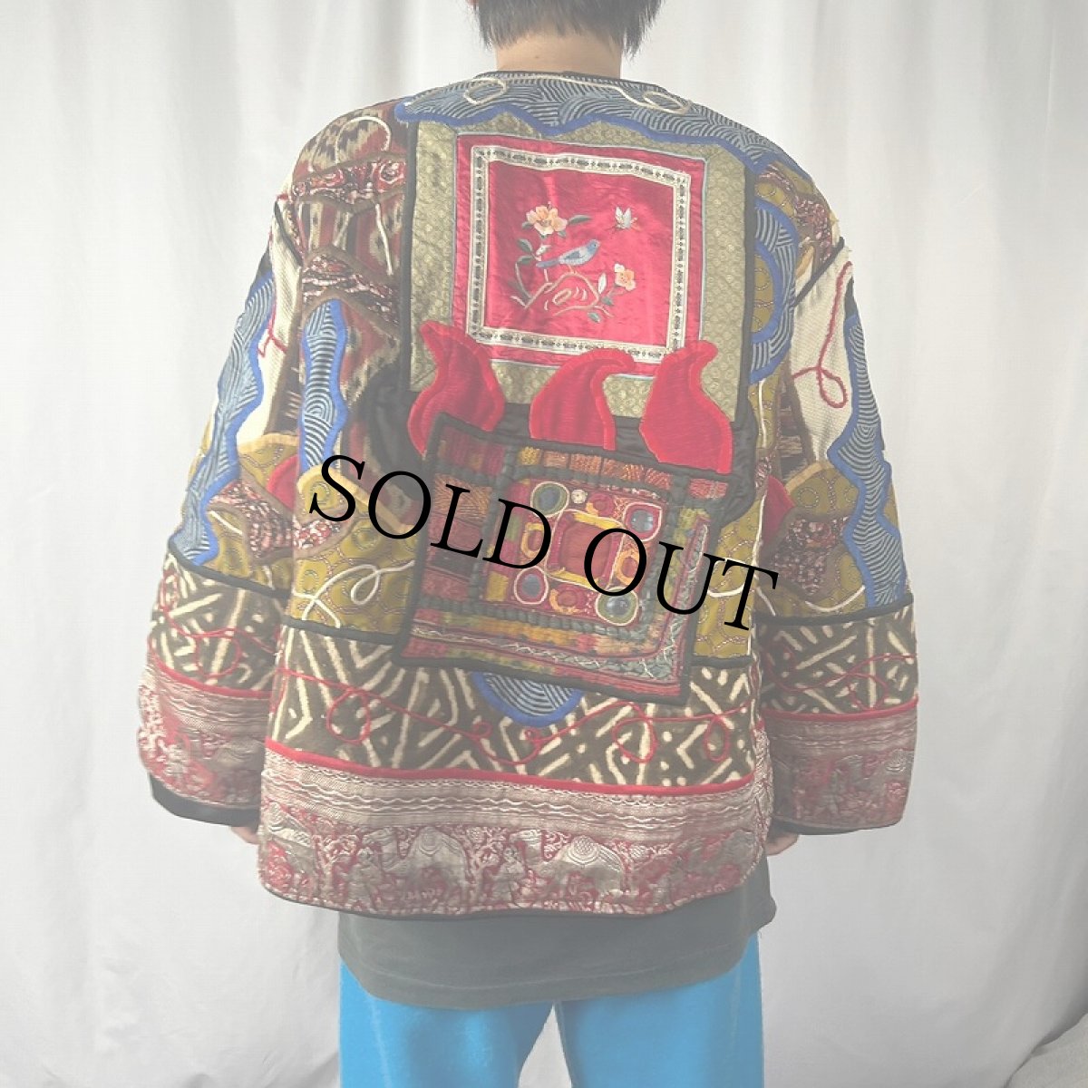 画像3: La Collection Judith Roberts パッチワークジャケット L (3)