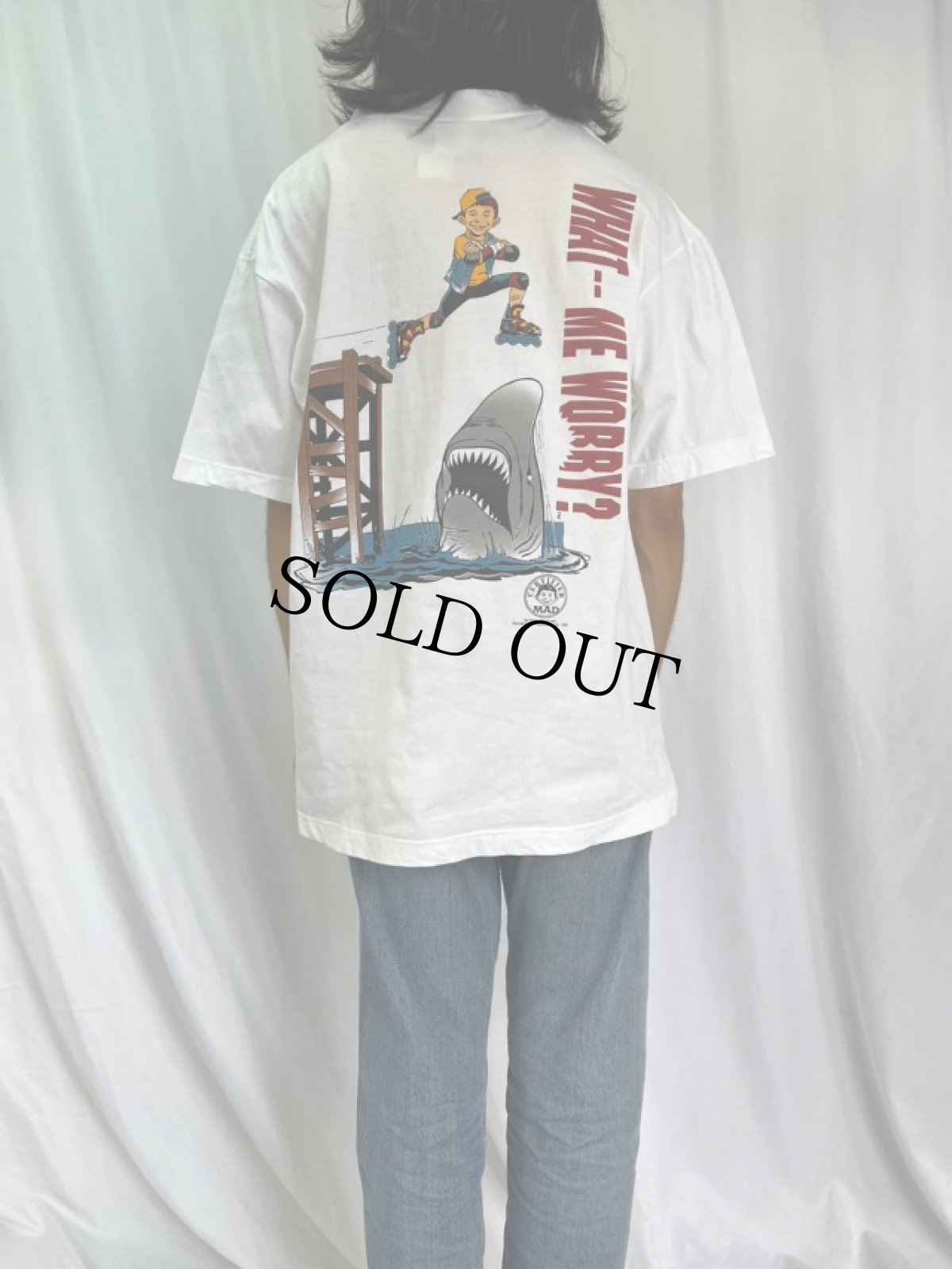 画像4: MAD "Alfred E. Neuman" キャラクタープリントTシャツ XL (4)