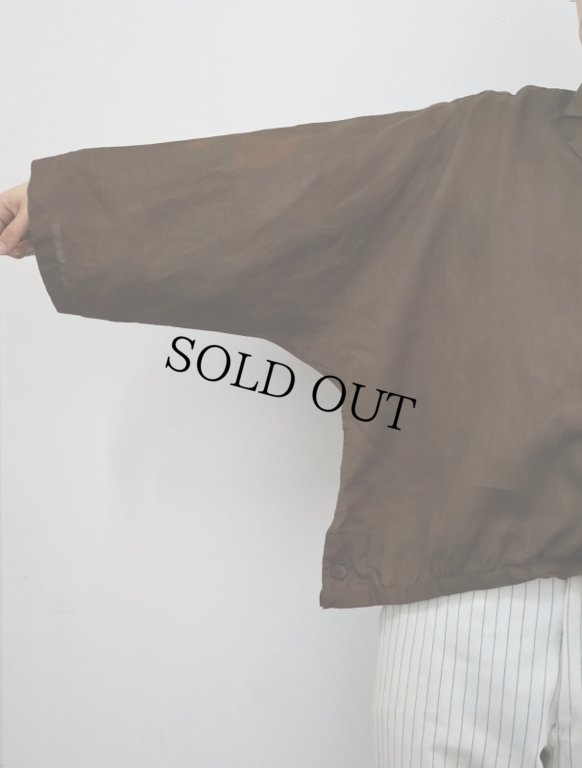 画像3: Y's "SAMPLE" ドルマンスリーブ リネンシャツジャケット (3)