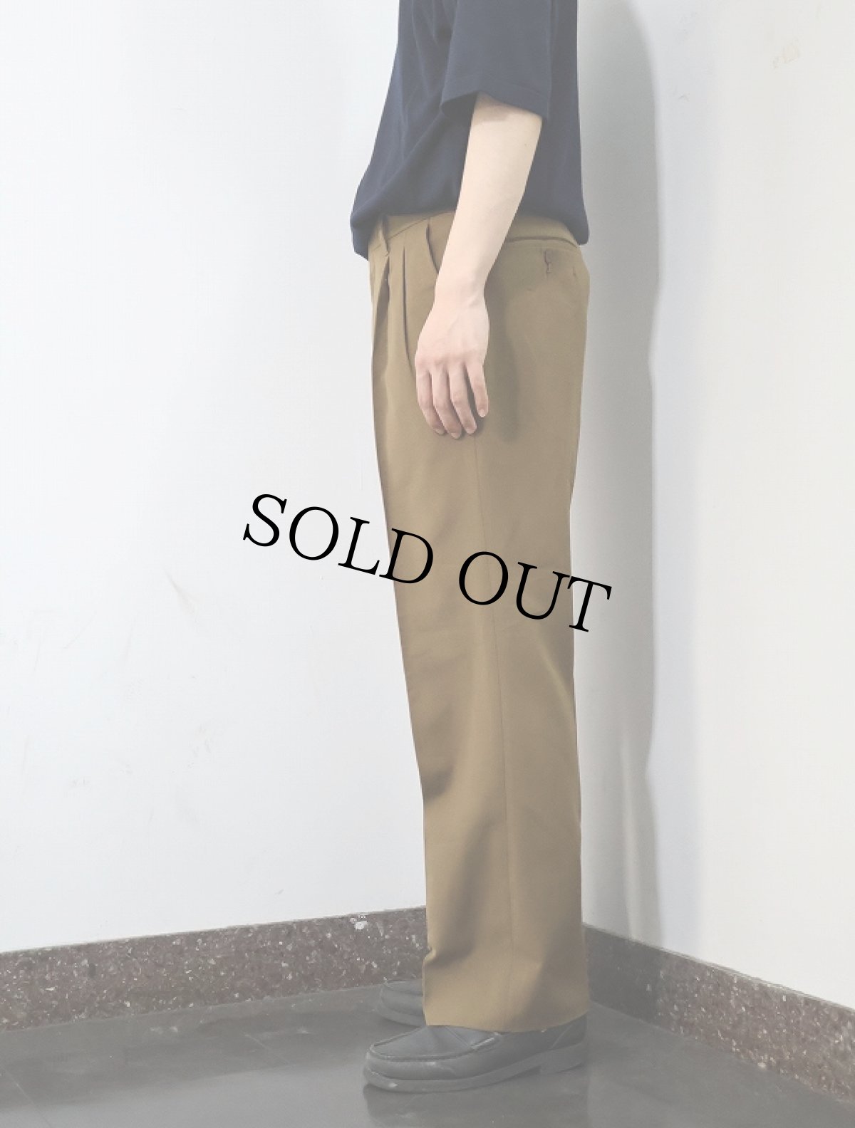 画像3: BALENCIAGA SPORTS 2タック ポリエステルスラックス W31 (3)