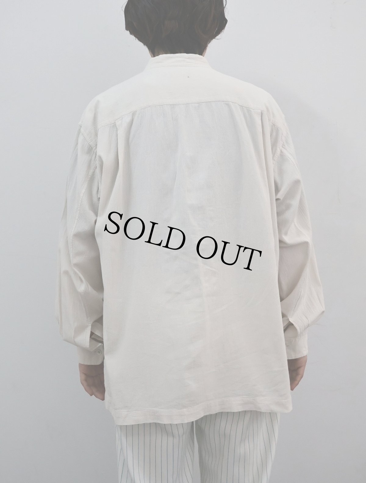 画像3: 2002 SS ISSEY MIYAKE MEN バンドカラーコットンシャツ size3 (3)