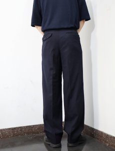 画像4: 90's COMME des GARCONS HOMME 2タック ウールスラックス BLACK W28 (4)