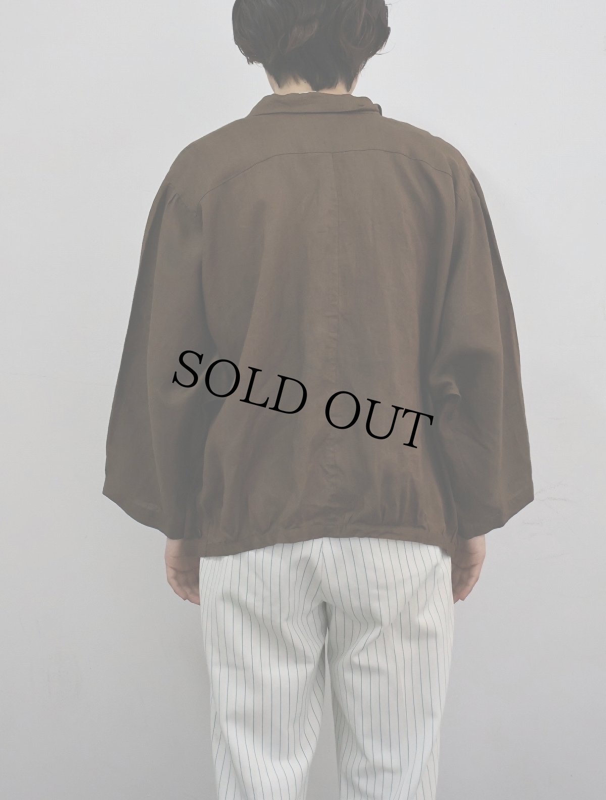 画像4: Y's "SAMPLE" ドルマンスリーブ リネンシャツジャケット (4)