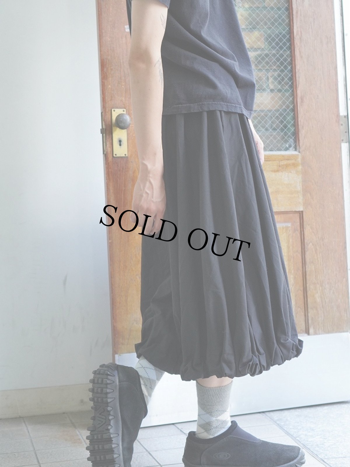 画像4: 1996 不?喜 ワイドイージーパンツ BLACK W33 (4)