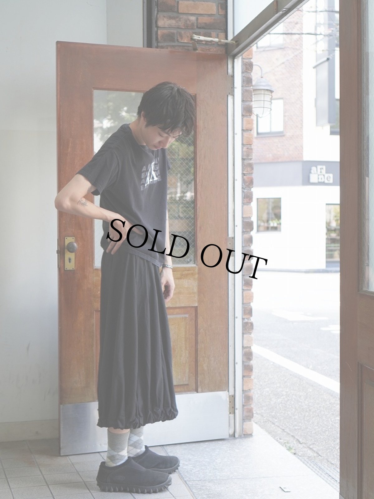 画像3: 1996 不?喜 ワイドイージーパンツ BLACK W33 (3)