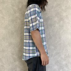 画像4: 60〜70's インディアンマドラス Cotton S/S Shirt M (4)