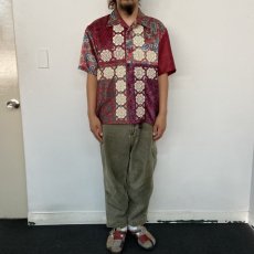 画像7: ink "BANDANA PATTERN SHIRT" RED TONE 【M】 (7)