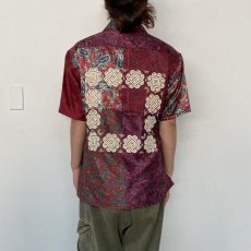 画像10: ink "BANDANA PATTERN SHIRT" RED TONE 【M】 (10)