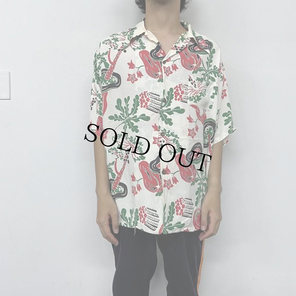 画像3: 40〜50's Hinchley HAWAII製 Rayon Hawaiian Shirt (3)