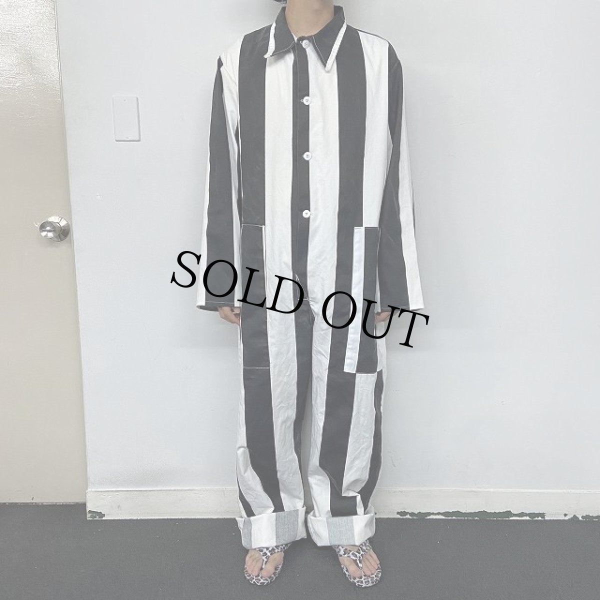 画像3: "DALLAS COUNTY JAIL" 囚人 ステンシル入り オールインワン XL (3)