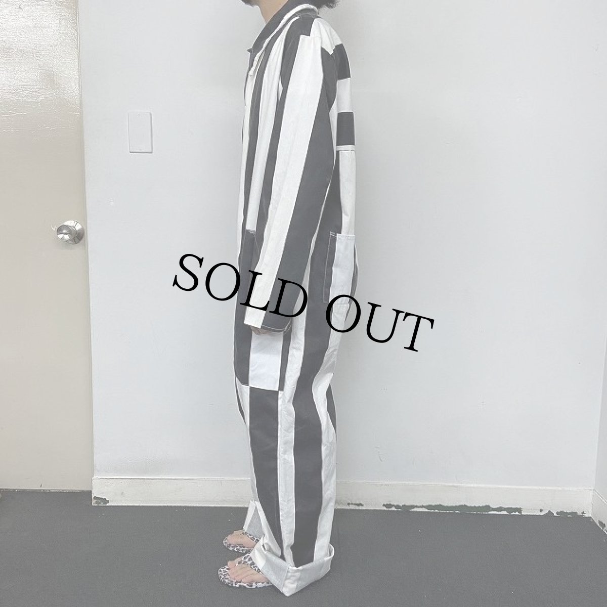 画像4: "DALLAS COUNTY JAIL" 囚人 ステンシル入り オールインワン XL (4)