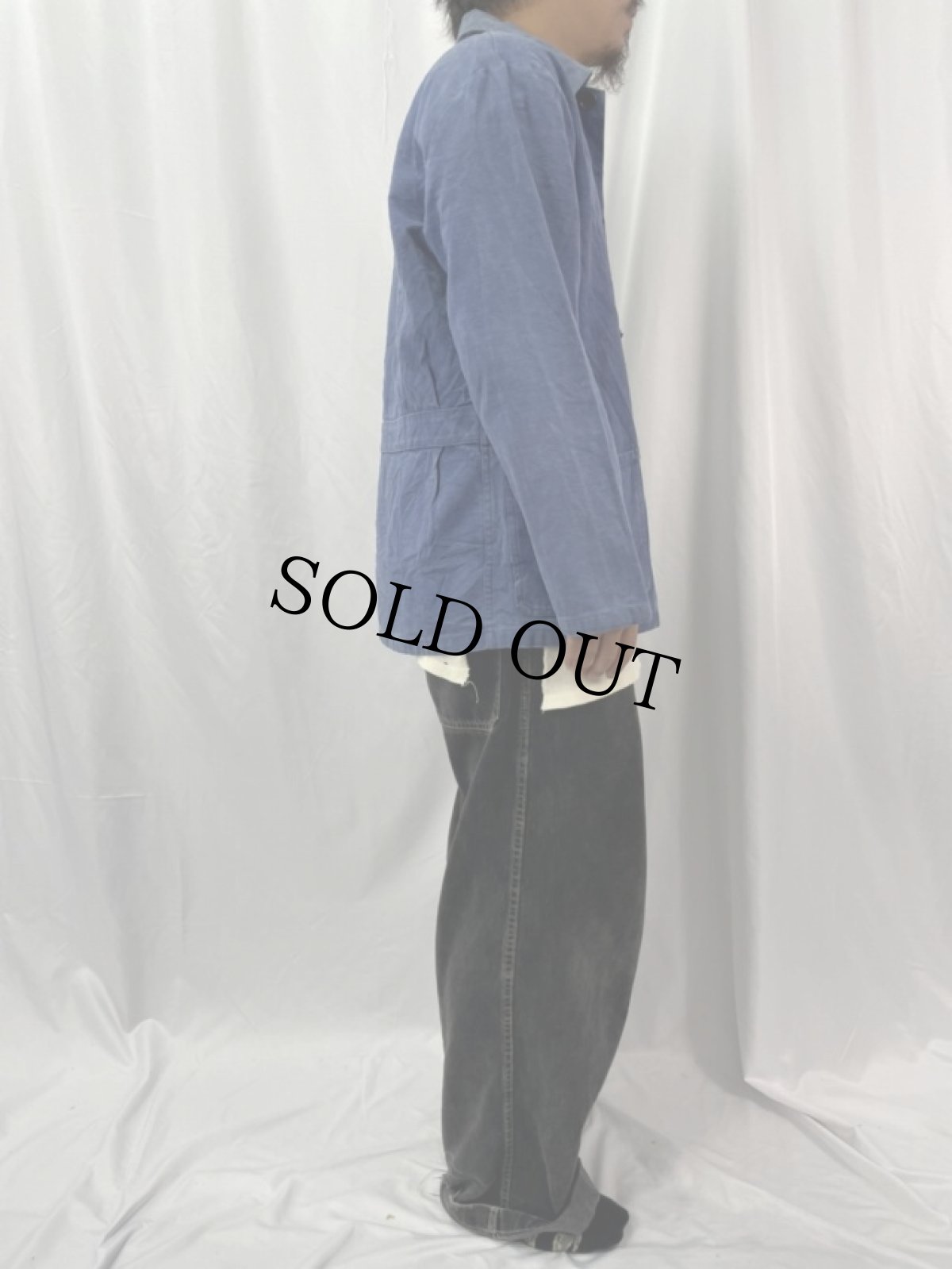 画像3: EURO モールスキン ワークカバーオール (3)