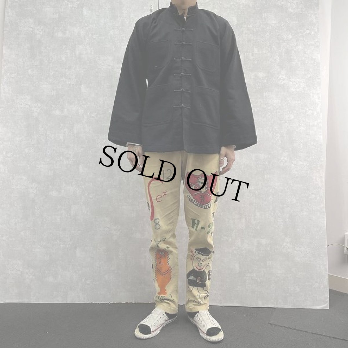 画像2: ウールメルトンチャイナジャケット (2)