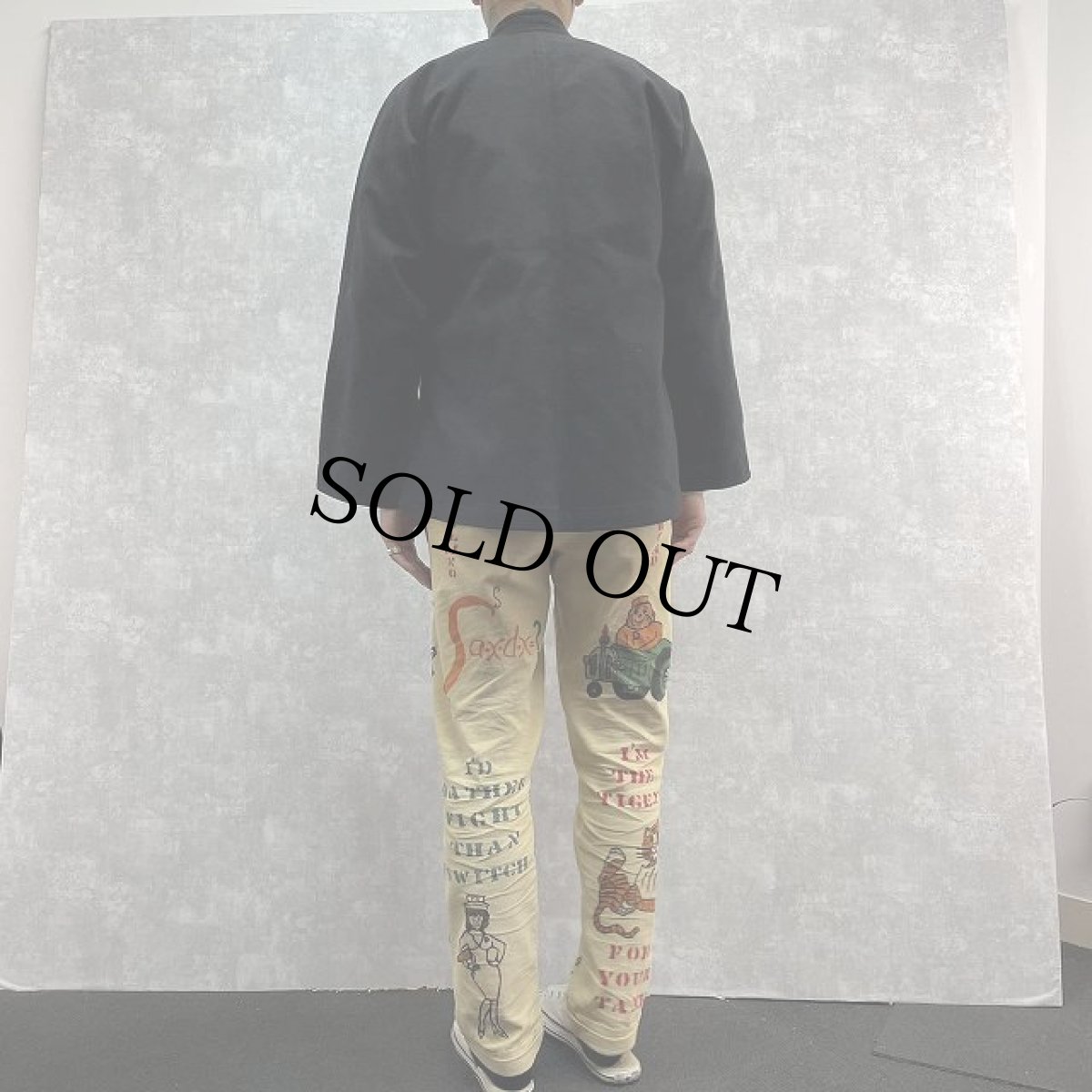 画像4: ウールメルトンチャイナジャケット (4)