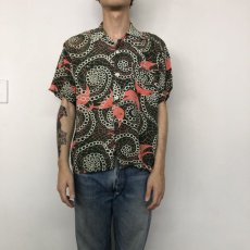 画像2: 50's PILGRIM Rayon Hawaiian shirt (2)