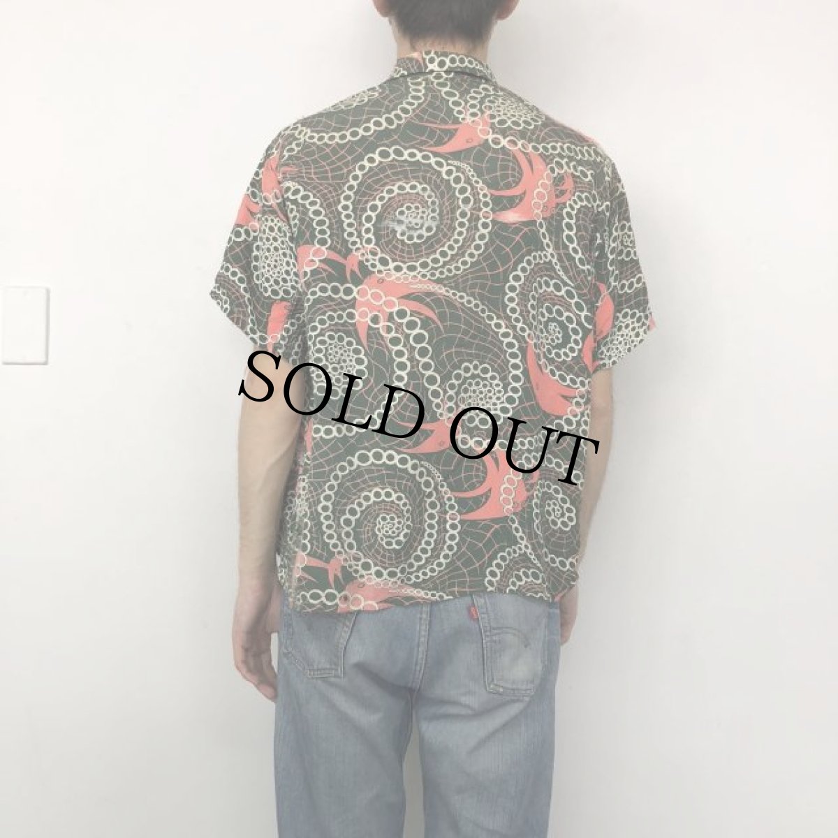 画像4: 50's PILGRIM Rayon Hawaiian shirt (4)