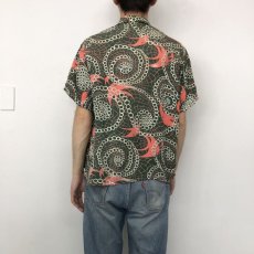 画像4: 50's PILGRIM Rayon Hawaiian shirt (4)