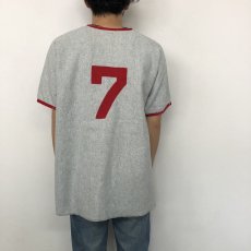 画像6: 50's〜 "CINCINNATI" Frannel Baseball shirt (6)
