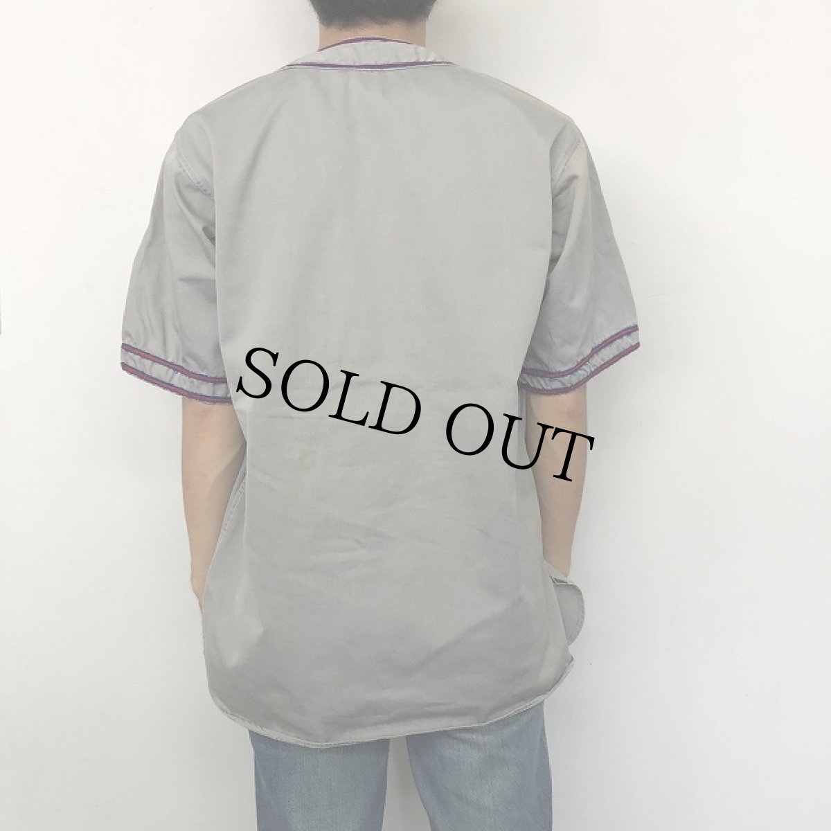 画像5: 60's "マチ付き" Cotton Baseball shirt (5)