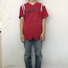 画像2: 40〜50's Craft Cochran "マチ付き×猫目" Cotton Baseball shirt 38 (2)