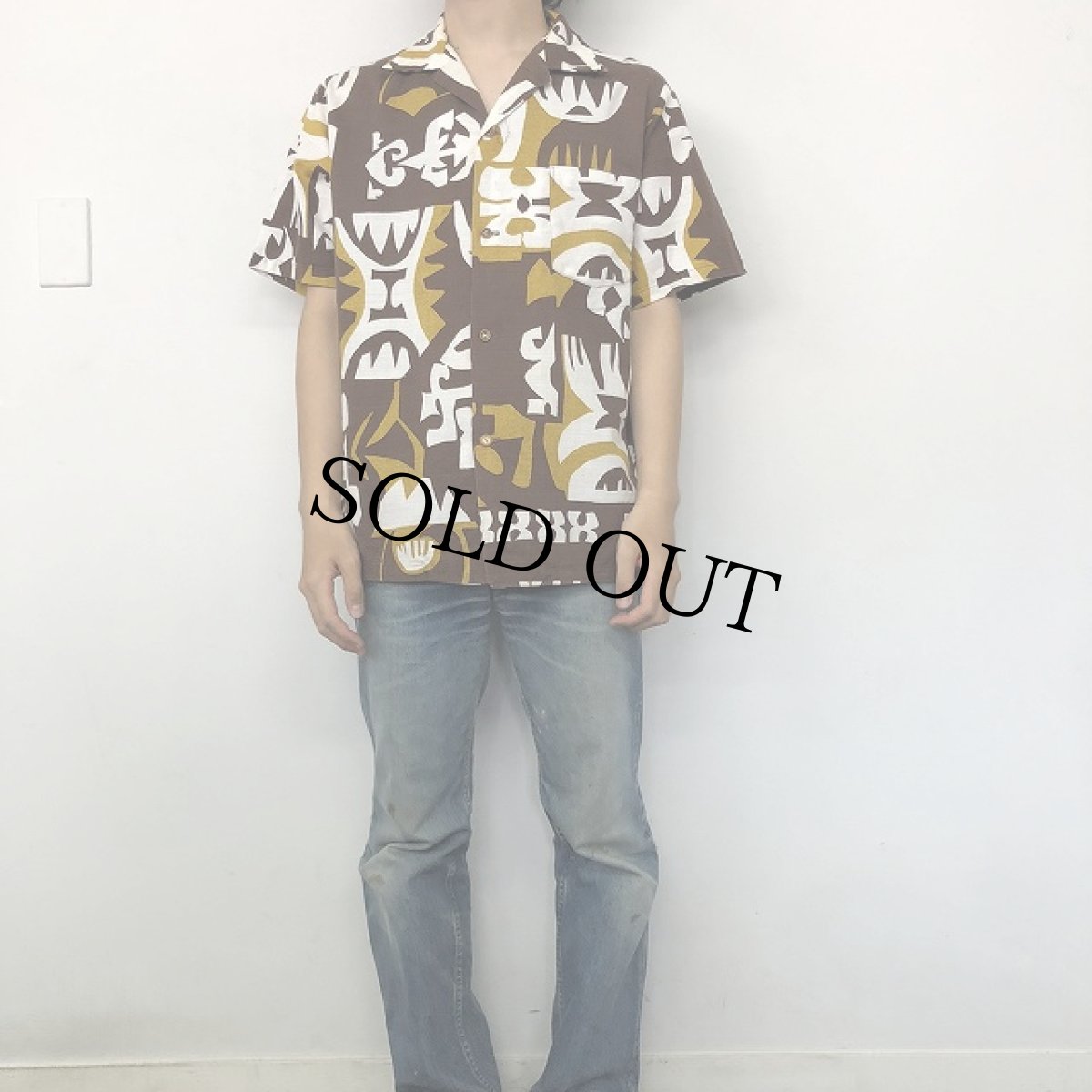 画像2: 70's〜 HAWAII製 Cotton Hawaiian shirt L (2)