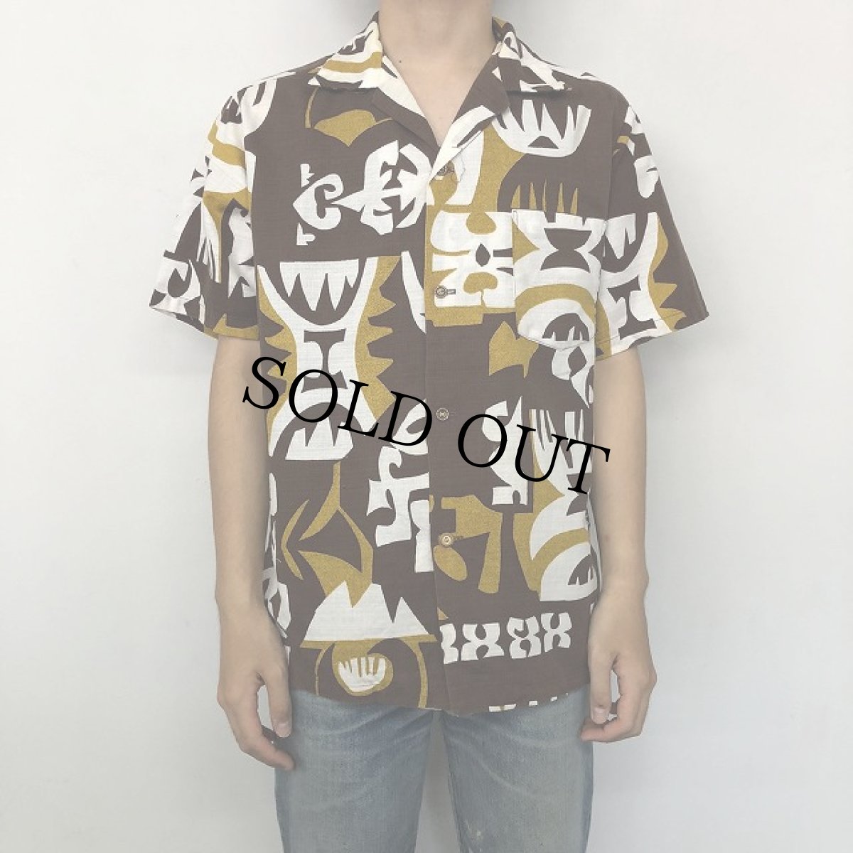 画像3: 70's〜 HAWAII製 Cotton Hawaiian shirt L (3)
