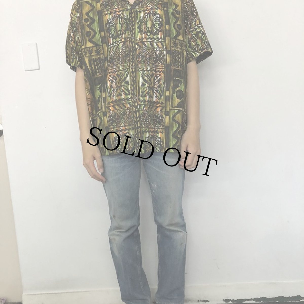 画像2: 70's Cotton Hawaiian shirt L (2)