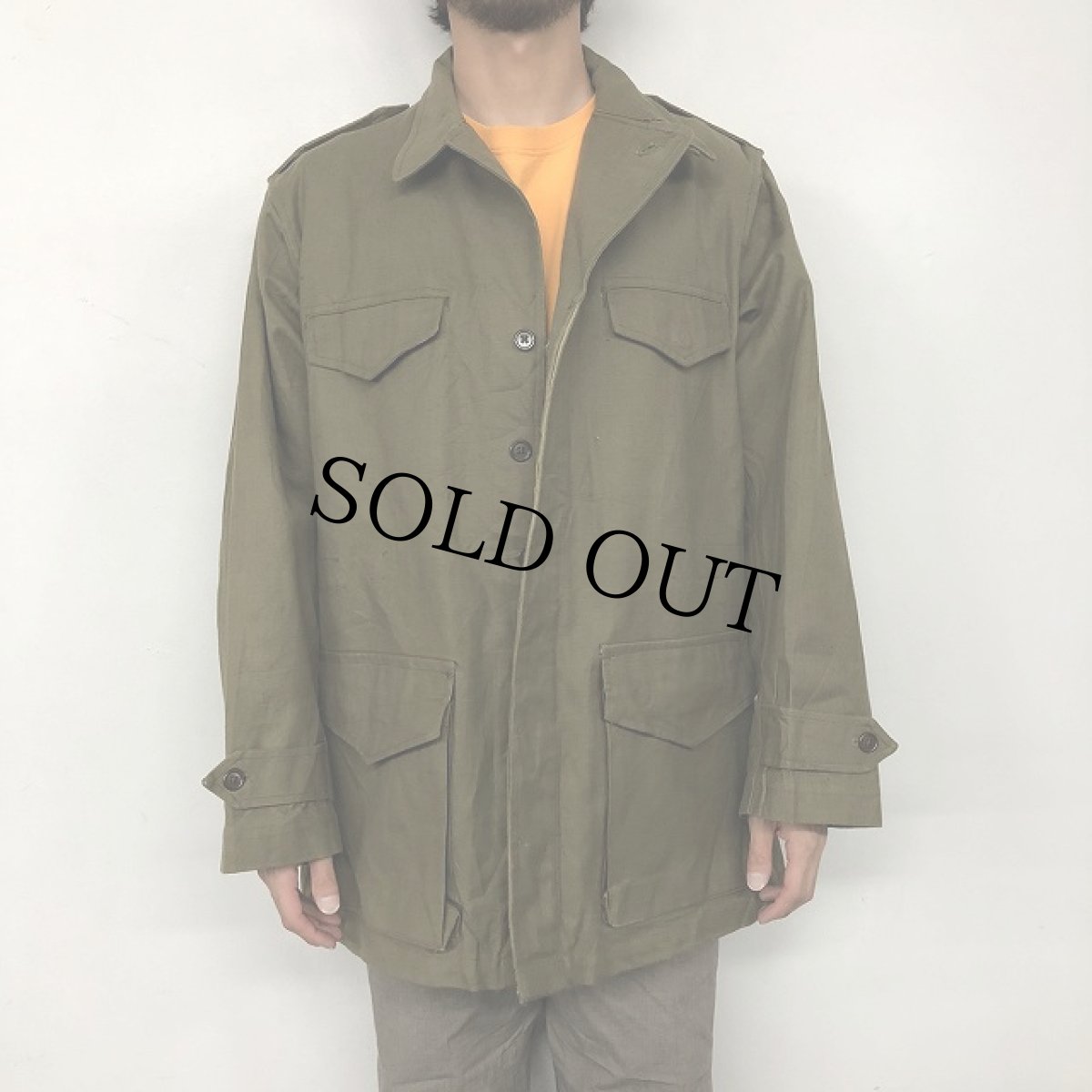 画像2: 50's French Army M-47 フィールドジャケット 前期 DEADSTOCK (2)
