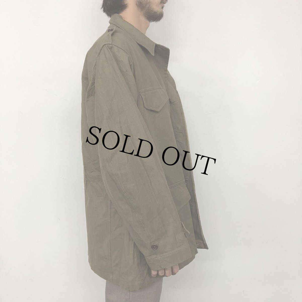 画像3: 50's French Army M-47 フィールドジャケット 前期 DEADSTOCK (3)