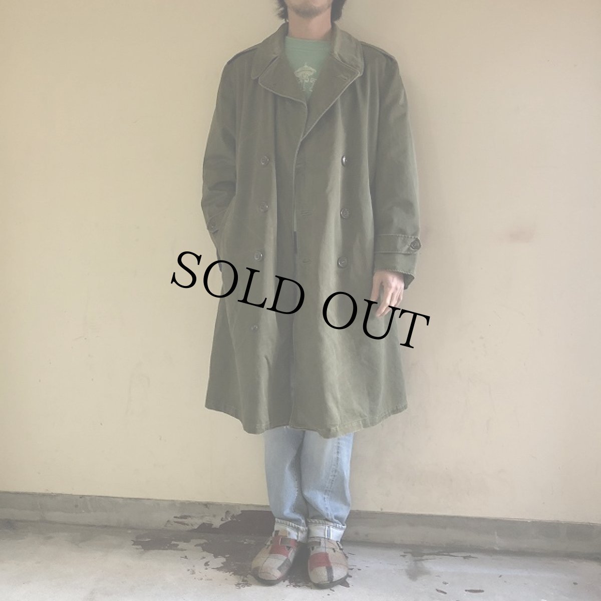 画像2: 50's U.S.ARMY OVERCOAT Short-Medium (2)