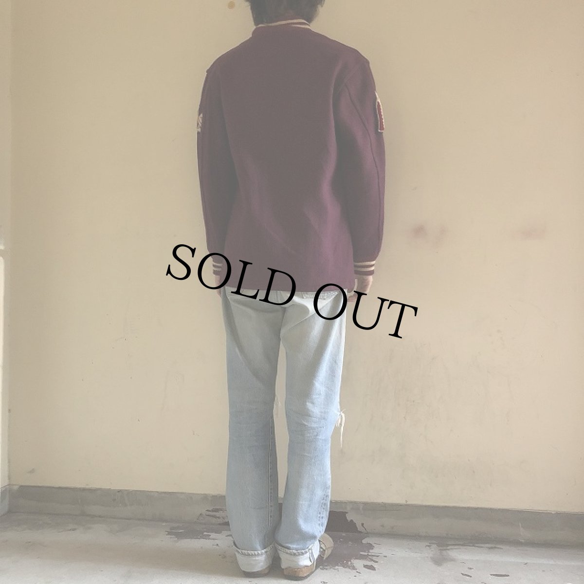 画像4: 70〜80's ワッペン付き ウールスナップ スタジャン (4)