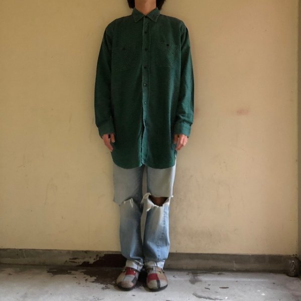 PILGRIM 1950s マチ付きプリントネル M PILGRIM 1950s マチ付きプリントネル M 60s PILGRIM ネルシャツ 50s