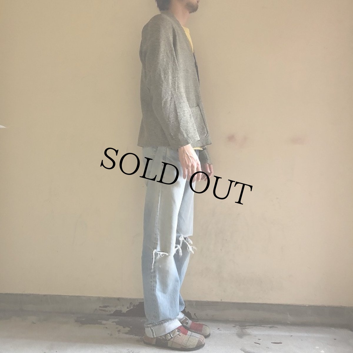 画像3: 50's ウール ワークカーディガン (3)